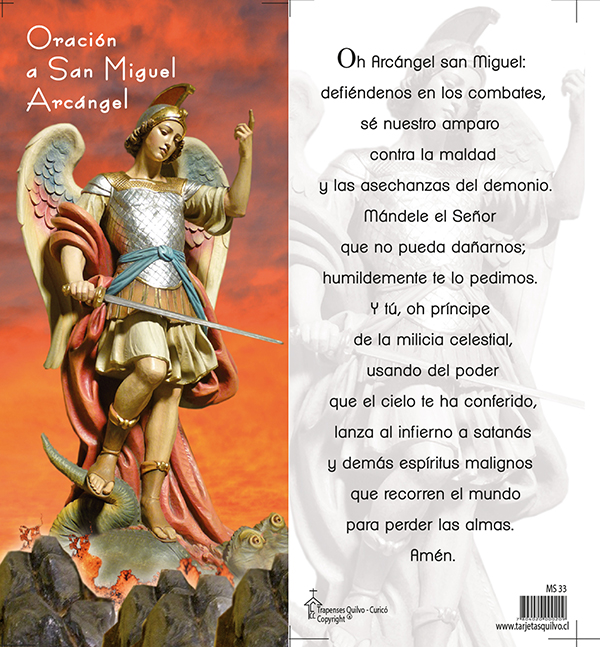 Arriba 23+ Foto oración a san miguel arcángel contra magias envidias maldad enemigos Mirada tensa